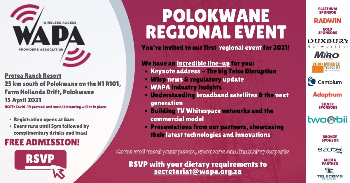 wapa regional event 2021 polokwane