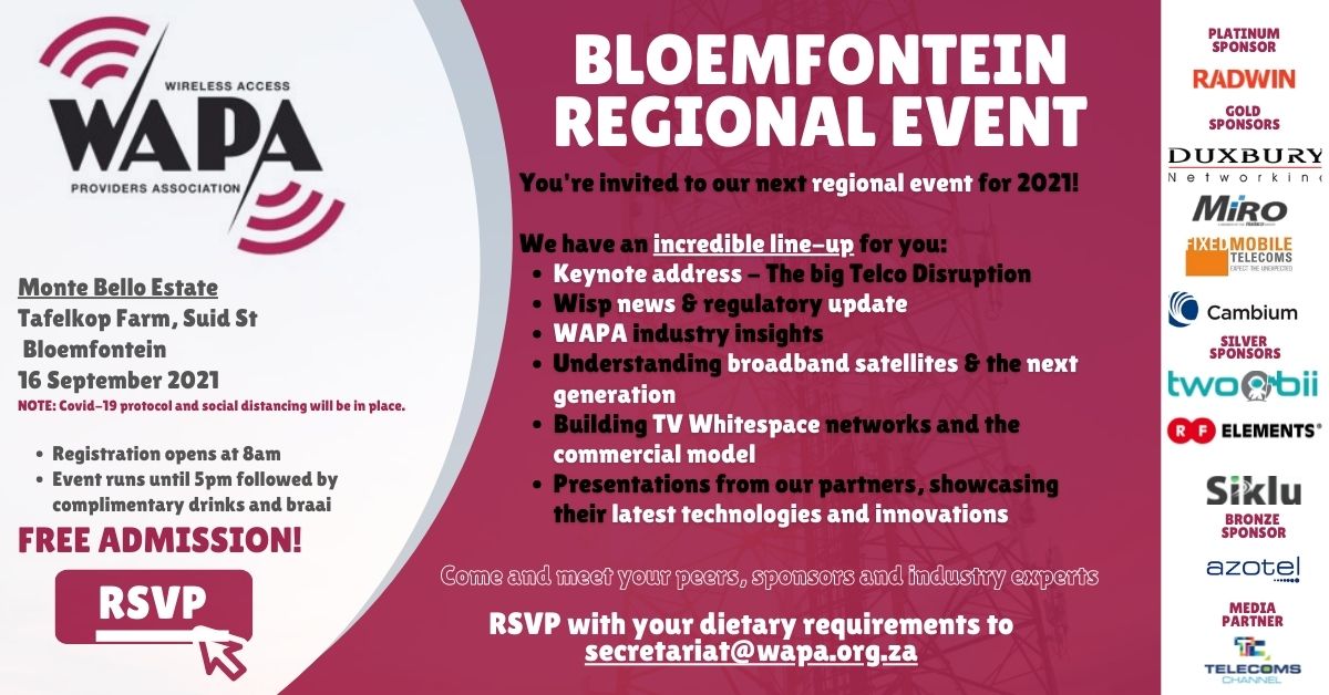 WAPA Regional Event invite